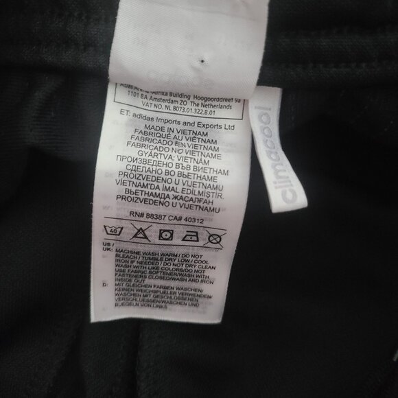 Athletic Track Pants Adidas ClimaCool Black Tapered Kids Youth Medium (11–12Y) - Picture 7 of 12